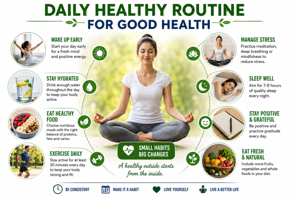 Daily Healthy Routine for good health