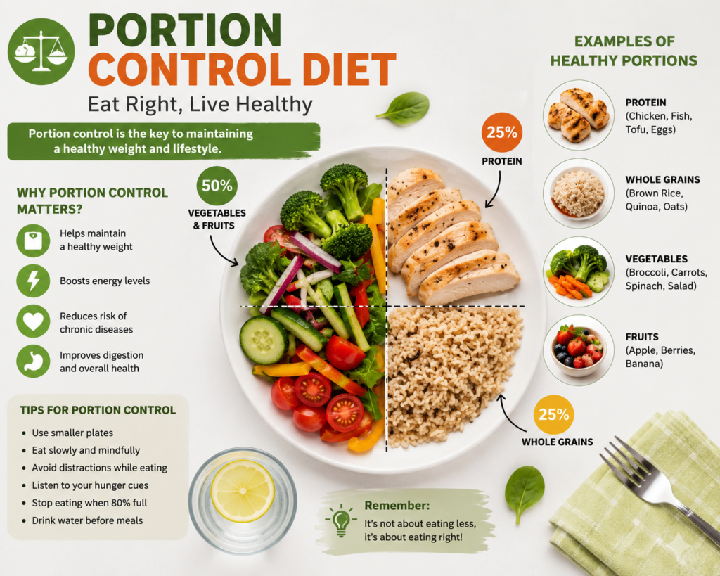 Use portion control diet