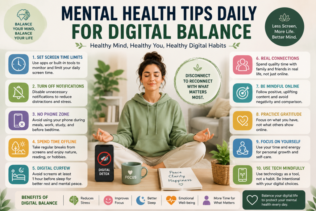 mental health tips for digital balance