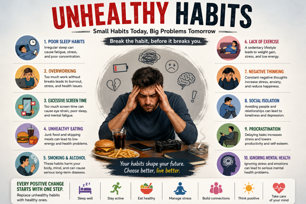 unhealthy habits